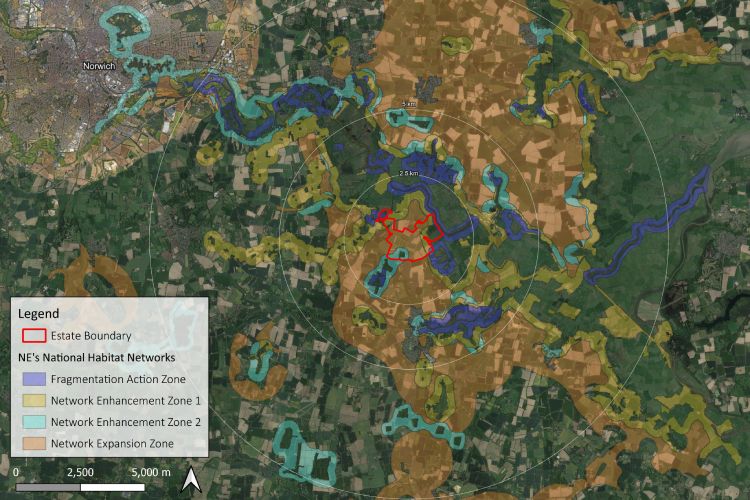Estate NE national habitat networks